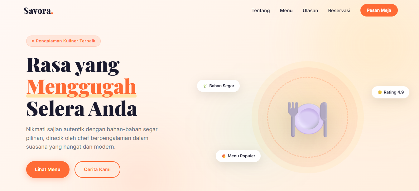 Restaurant Website | Template Website Restoran HTML CSS JavaScript Responsive