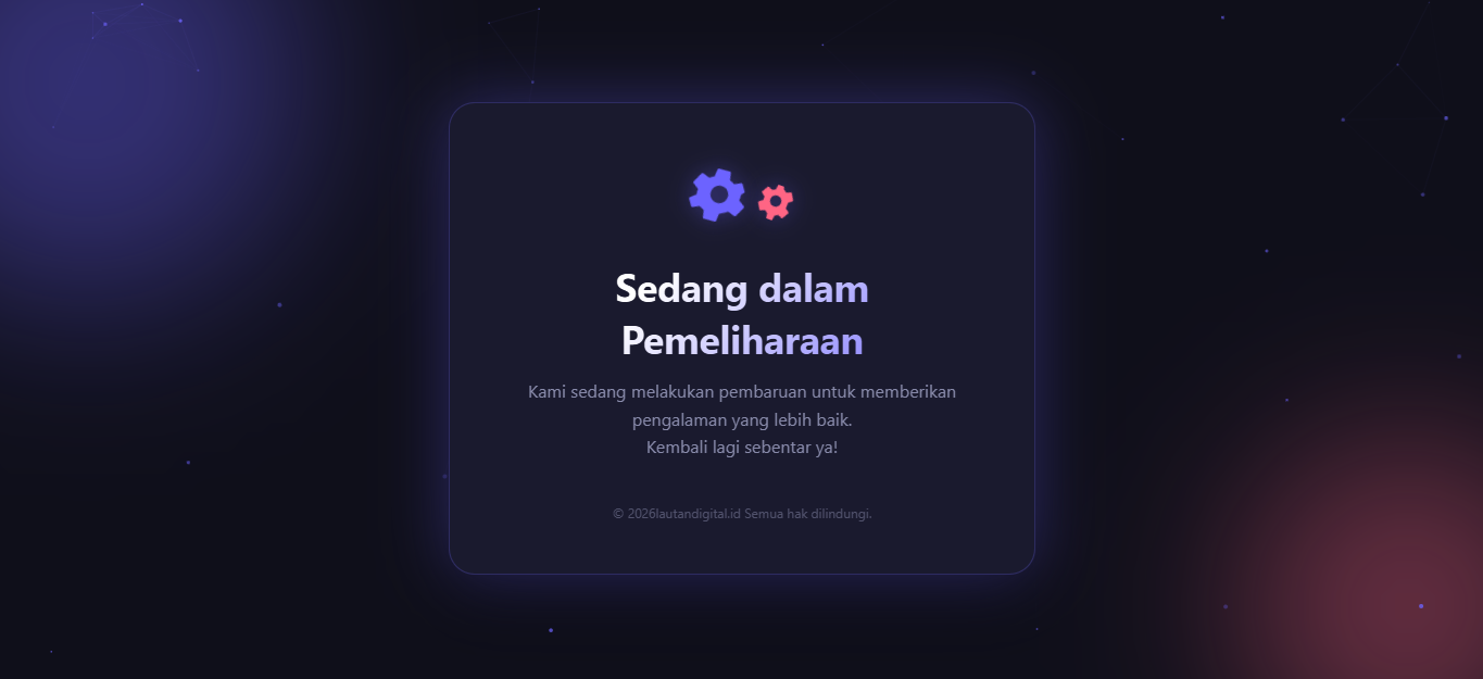Maintenance Page | Template Halaman Maintenance HTML CSS JavaScript Responsive